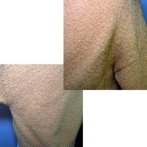 VERO MODA Yellow Fuzzy Front Seam Pullover Sweater Size S - Picture 14 of 14